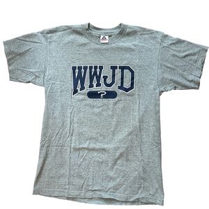 Vintage 1997 WWJD Men’s Grey T-Shirt Size Large “What Would Jesus‎ Do” Y2K